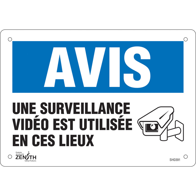 Panneau "Surveillance vidéo"