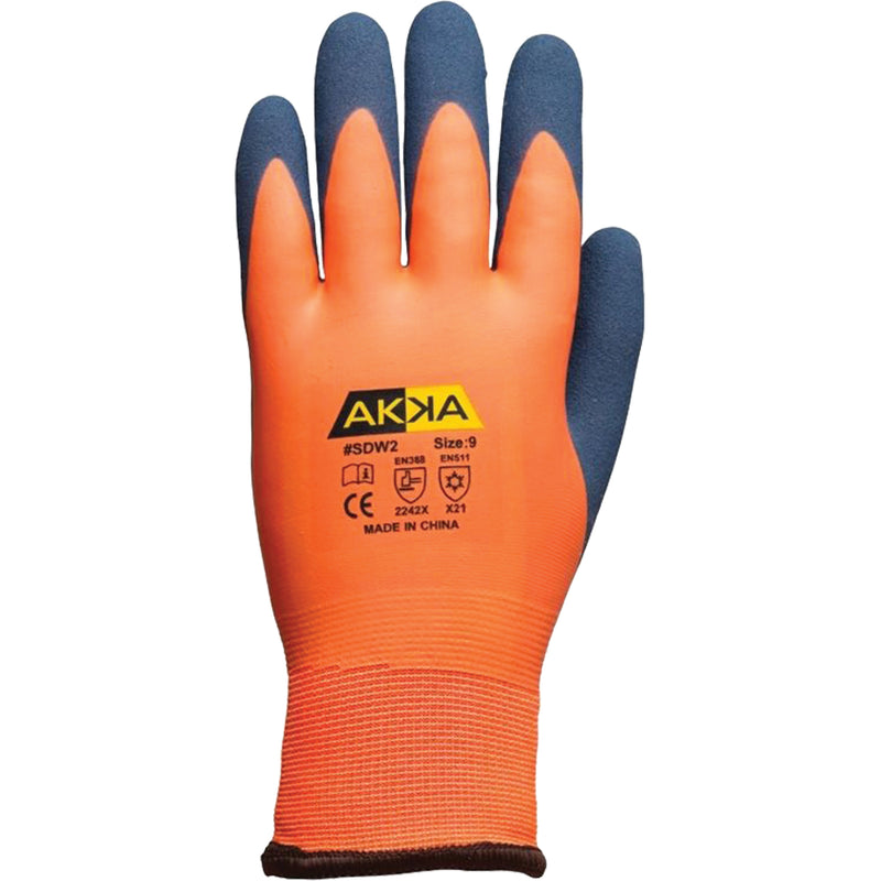 Abrasion-Resistant Work Gloves, 8/Medium, Rubber Latex Coating