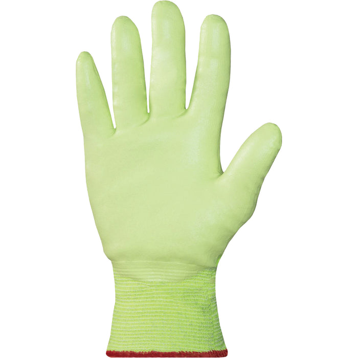S21TXUGFN High-Visibility Cut-Resistant Gloves, Size 6/X-Small, 21 Gauge, Nitrile Coated, TenActiv™ Shell, ASTM ANSI Level A9