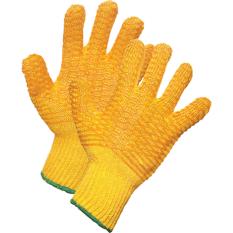 String Knit Work Gloves, Poly/Cotton, 9/Large