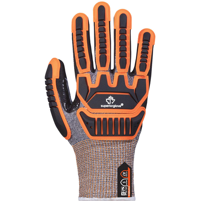 STXPNRVB Cut-Resistant Gloves, Size Medium/8, Nitrile Coated, TenActiv™ Shell, ASTM ANSI Level A7