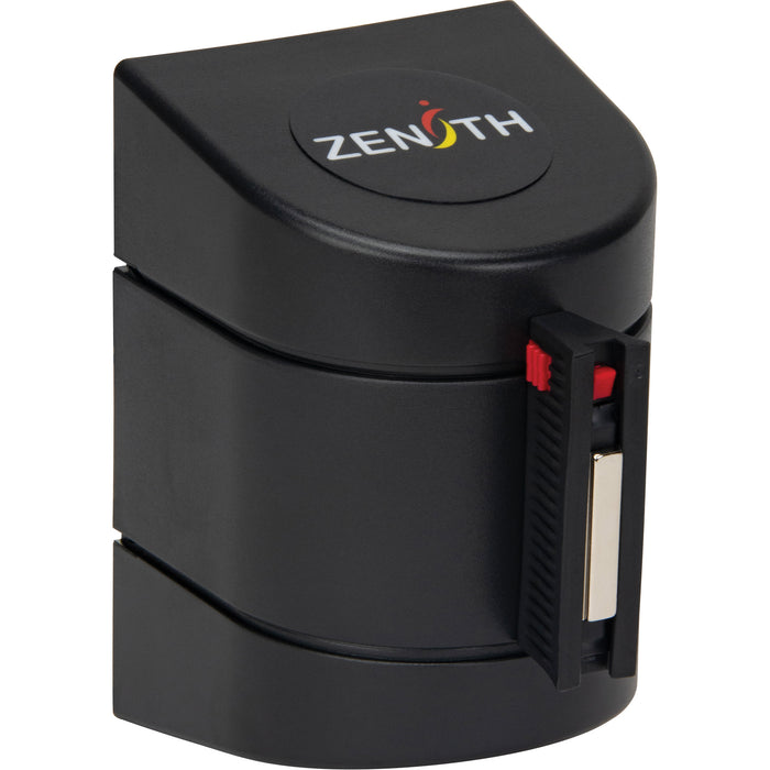 Magnetic Wall Mount Barrier with Magnetic Tape, Plastic, Magnetic Mount, 15', Black and Yellow Tape