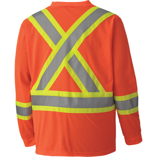 6984 Traffic Micro Mesh Long-Sleeved Safety Shirt