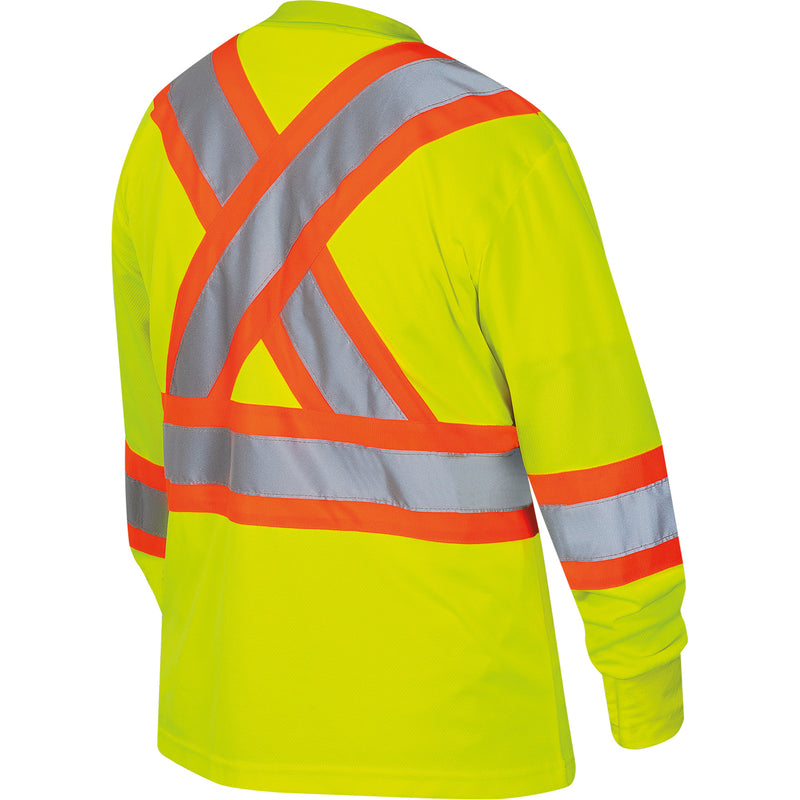 Chemise de sécurité à manches longues Bird's-Eye pour femme