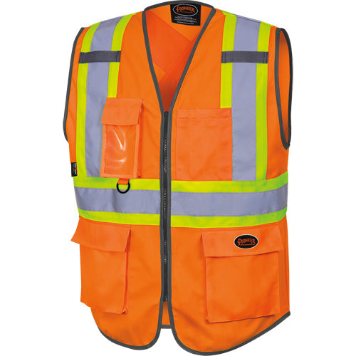6958 Zipper Front Safety Vest