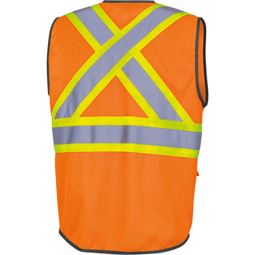 6958 Zipper Front Safety Vest
