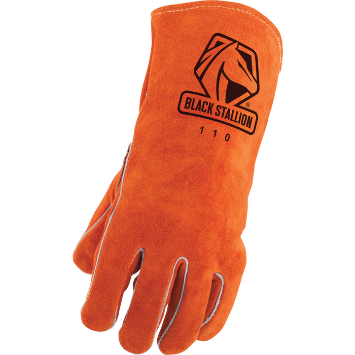 Select Shoulder Stick Glove - Left Hand Only, Split Cowhide, Size Large