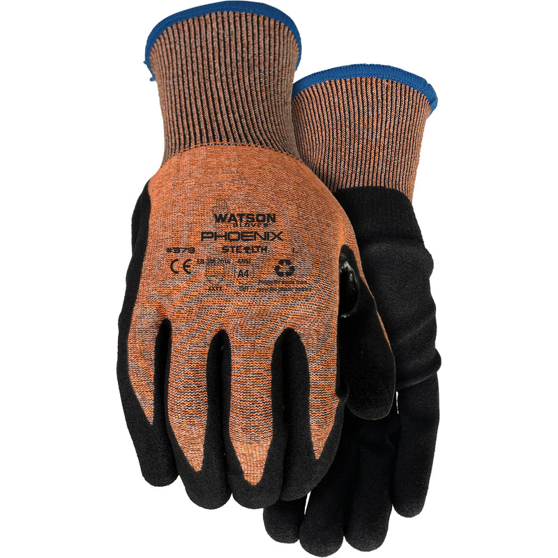 Stealth Phoenix Cut-Resistant Gloves, Size Large, 18 Gauge, Nitrile Coated, HPPE/Polyester Shell, ASTM ANSI Level A4
