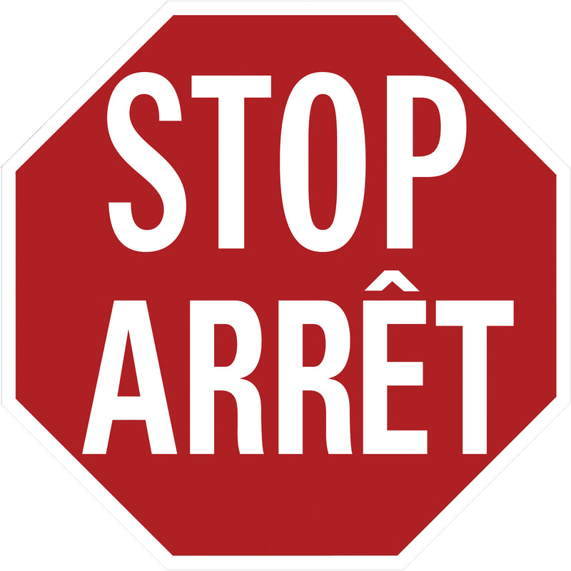 Panneau de signalisation « Stop/Arrêt »