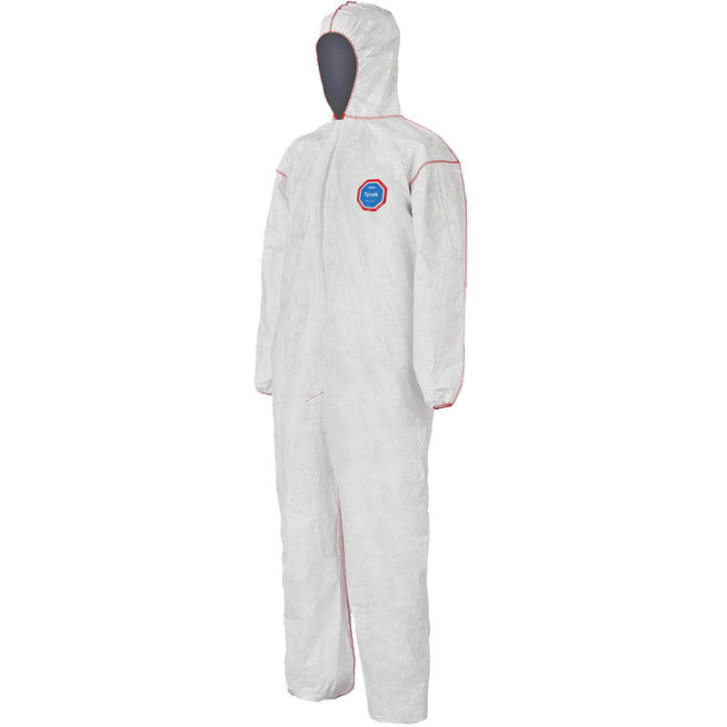 SFR Coveralls with Hood, 2X-Large, White, Tyvek® 400