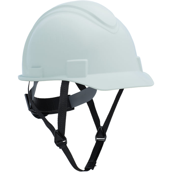 North Short Brim Hardhat, Ratchet Suspension, White