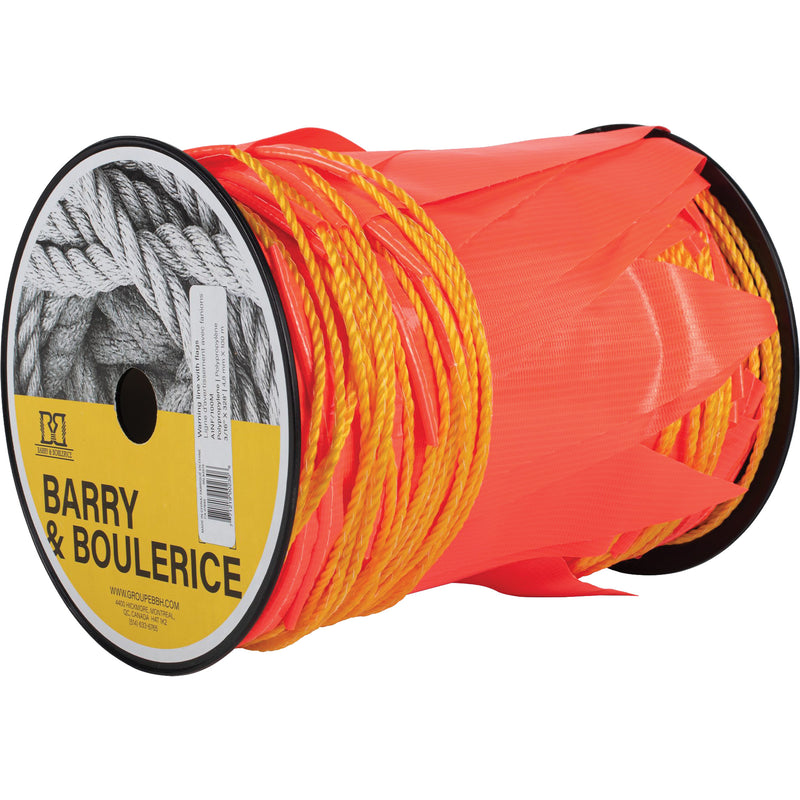 Warning Line with Flags, 328' L, Orange