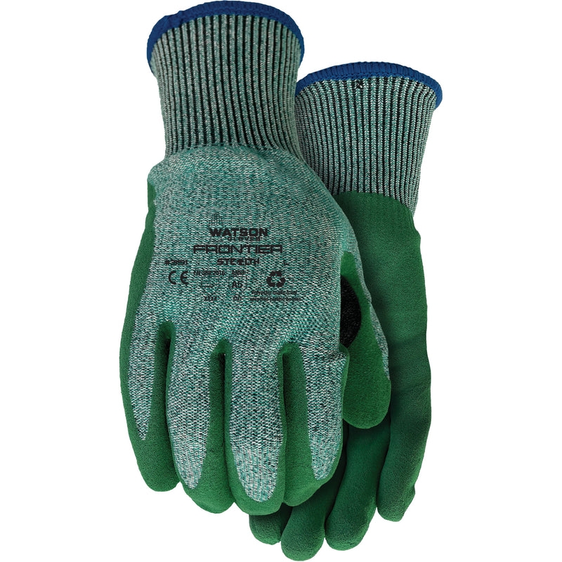351 Stealth Frontier Gloves, Size X-Large, 13 Gauge, PVC/Rubber Latex Coated, HPPE/Polyester Shell, ASTM ANSI Level A5