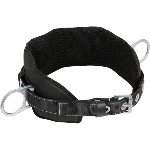 WB-6020-L Safety Positioning 2 Side D-Rings Belt with Padded Lumbar Support - Large