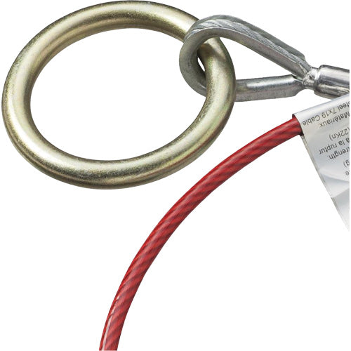 AS-21210-6 6' Cable Anchor with Snap Hook & O-Ring
