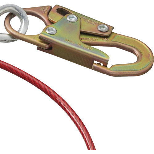 AS-21210-6 6' Cable Anchor with Snap Hook & O-Ring