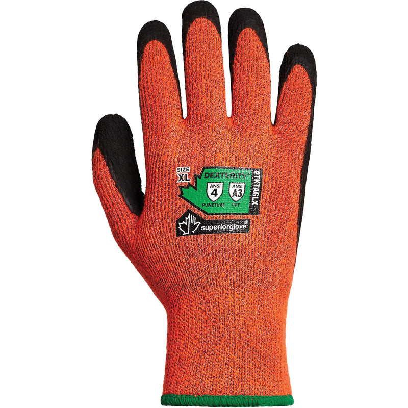 Dexterity® TKTAGLX Cold-Rated Cut-Resistant Gloves, Size Large, 13 Gauge, Latex Coated, TenActiv™ Shell, ASTM ANSI Level A3