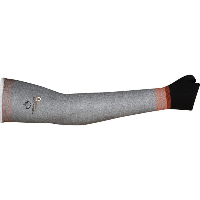 SL21TX18TE Ultra-Thin Cut Resistant Sleeves, TenActiv™, 18", ASTM ANSI Level A9, Grey