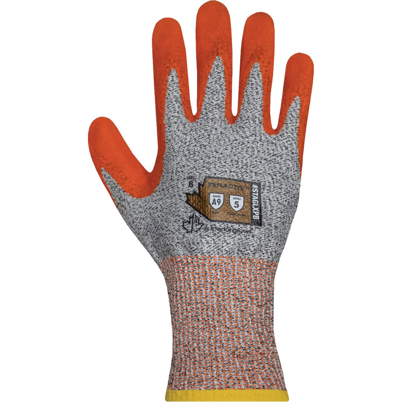 TenActiv™ STAGLXPB Puncture & Cut-Resistant Gloves, 8, 13 Gauge, Latex Coated, ASTM ANSI Level A9