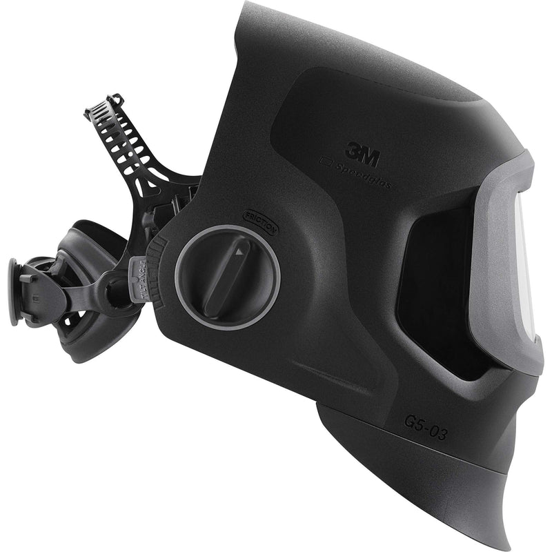Speedglas™ G5-03 Pro Black Fixed Front Welding Helmet, 2.8" L x 4.3" W View Area, 2.5/5/8-13 Shade Range, Black