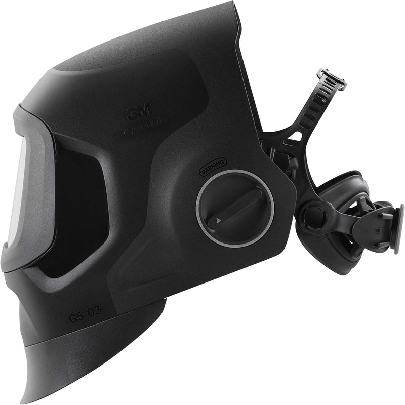 Speedglas™ G5-03 Pro Black Fixed Front Welding Helmet, 2.8" L x 4.3" W View Area, 2.5/5/8-13 Shade Range, Black