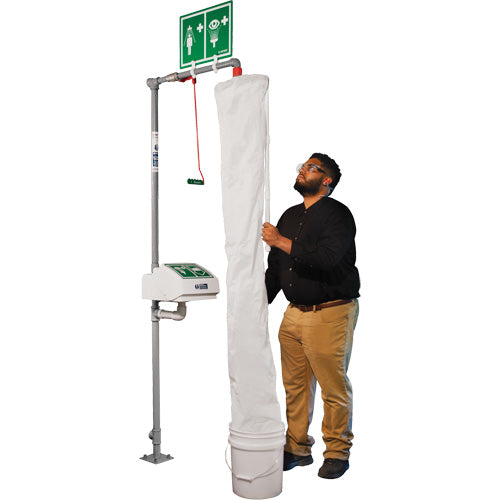 Safety Shower Test Kit with Bucket & Shower Sock