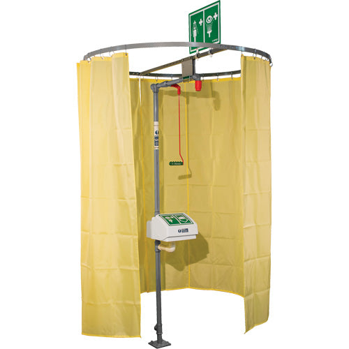Pipe Mounted Safety Shower Modesty Curtain