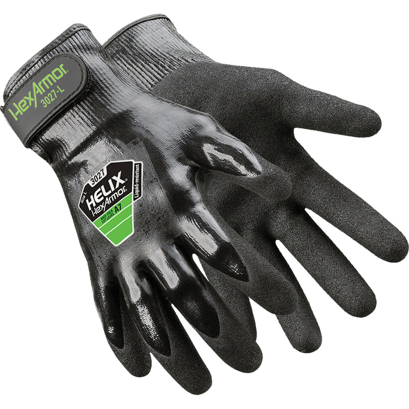 Helix® 3027 Gloves, Size Large/9, 21 Gauge, Nitrile Coated, HPPE Shell, ASTM ANSI Level A7