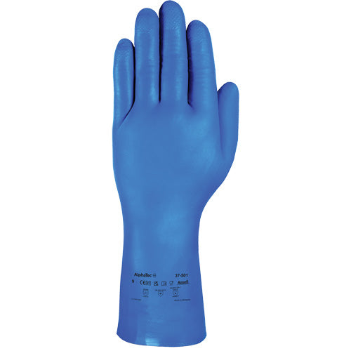 AlphaTec® 37-501 Blue Medium-Duty Chemical-Resistant Gloves
