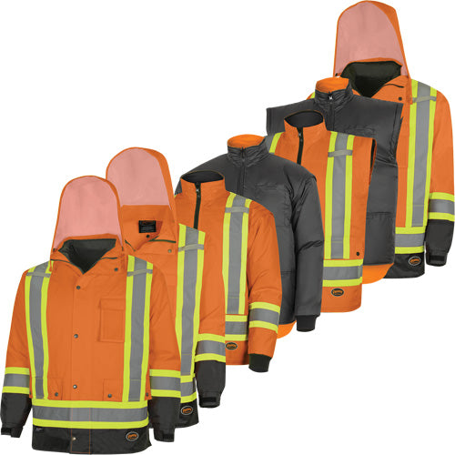 5056 Pioneer® Yukon 7-in-1 Waterproof Winter Safety Parka