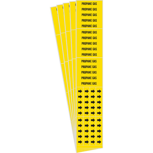 "Propane Gas" Pipe Markers