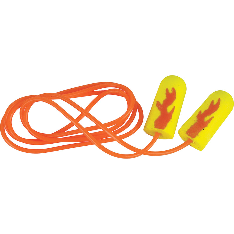 E-A-Rsoft Yellow Neon Blasts Earplugs, Bulk - Polybag, Corded