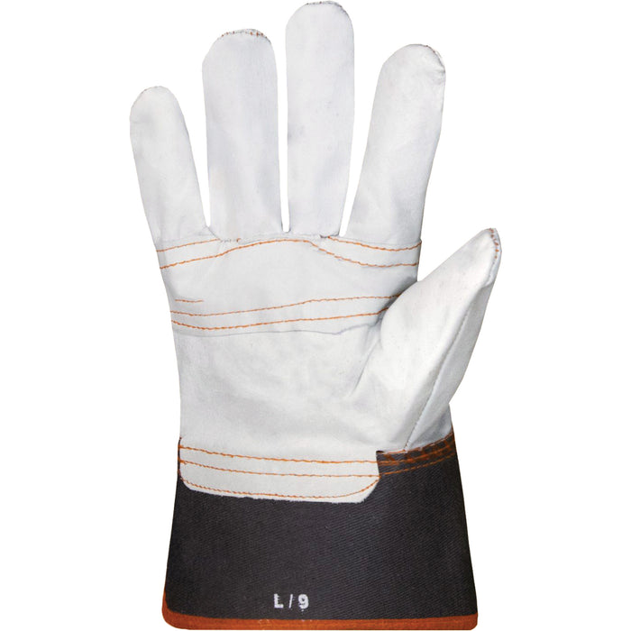 Endura® Sweat-Absorbing Gloves, Large, Grain Cowhide Palm, Cotton Inner Lining