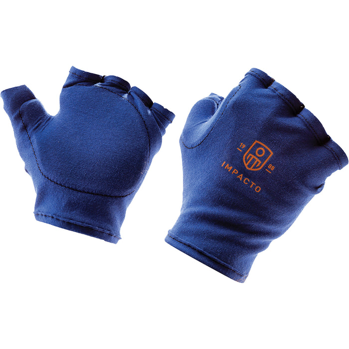Anti-Impact Tool Grip Fingerless Right-Hand Glove Liner, Size Medium, Synthetic Palm