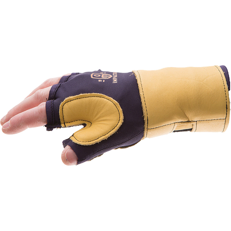 Premium Impact & Repetitive Strain Protective Left-Hand Glove, Size Medium, Grain Leather Palm