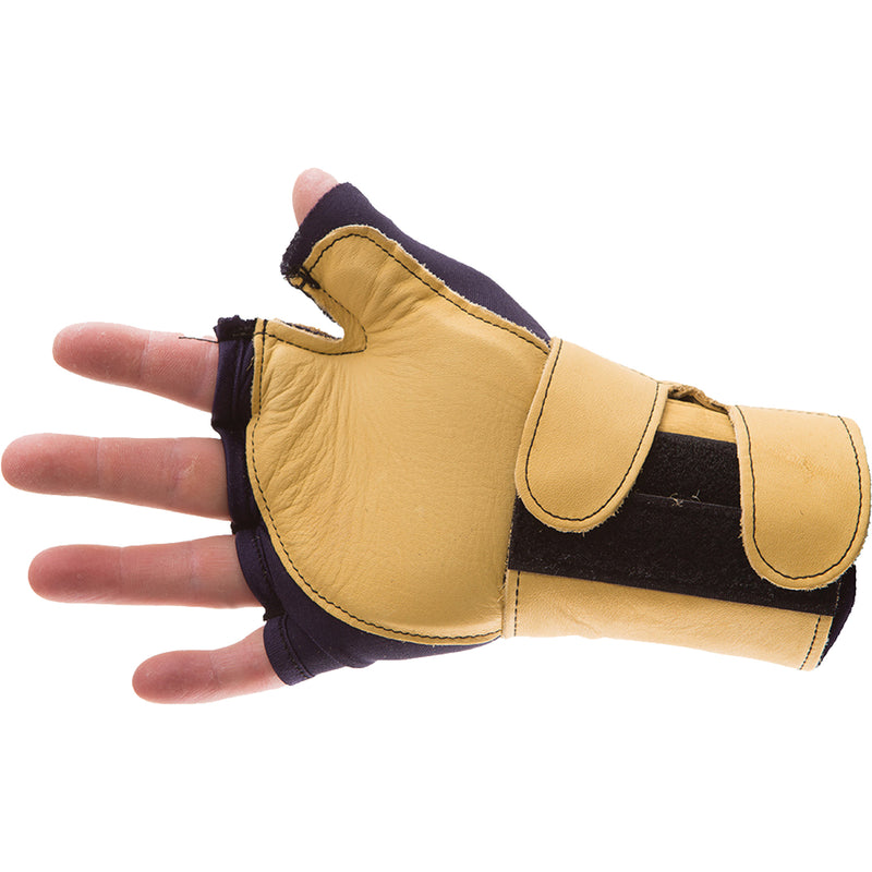 Premium Impact & Repetitive Strain Protective Right-Hand Glove, Size Large, Grain Leather Palm