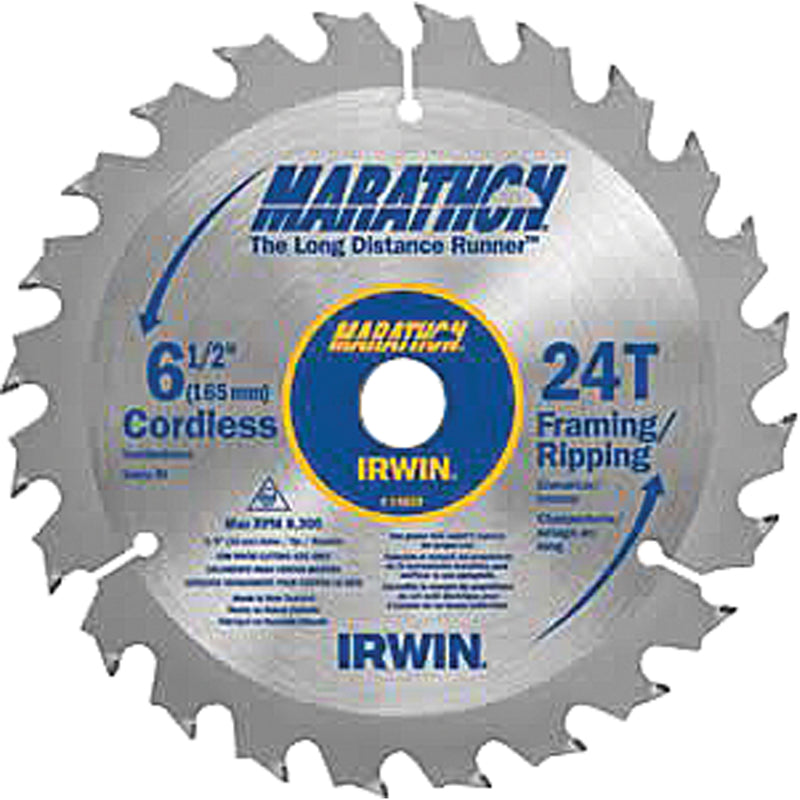 Marathon® Saw Blades, 6 1/2", 24 Teeth, Wood Use