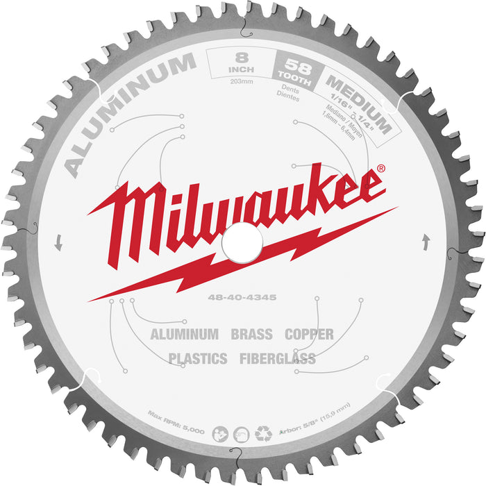 Lame de scie circulaire pour coupe d'aluminium