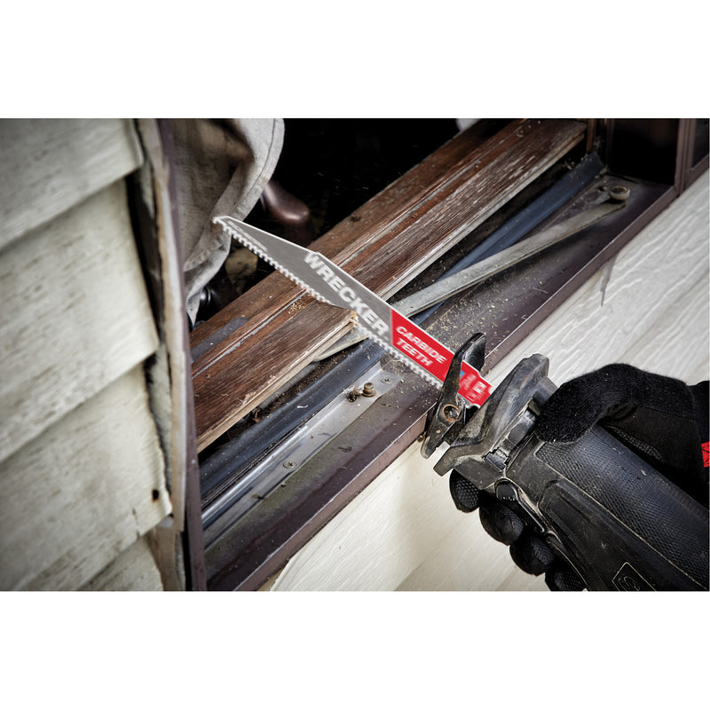 Wrecker™ Sawzall® Blade, Carbide, 6 TPI, 9" L x 1" W
