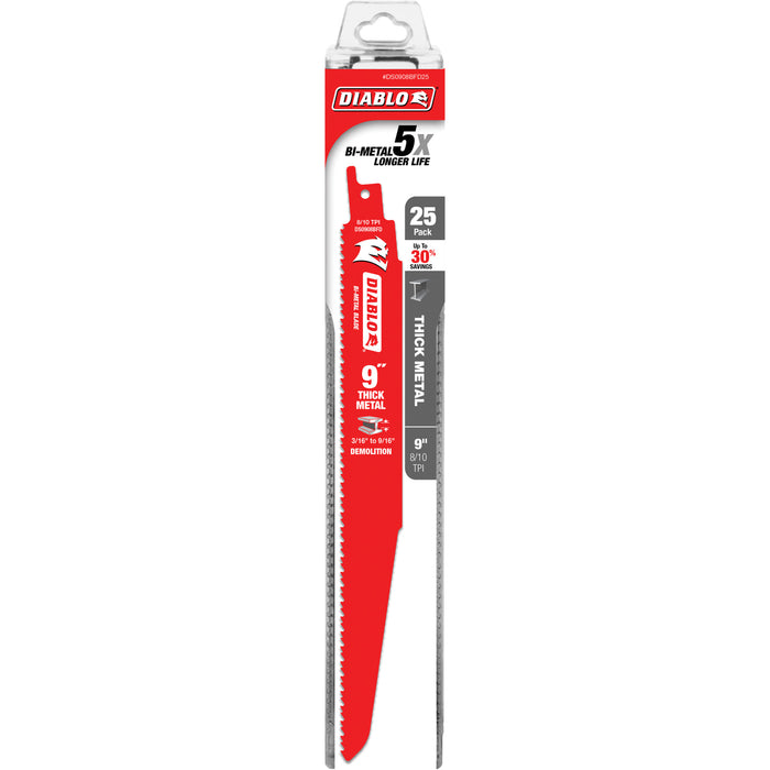 Lame alternative pour métal épais/démolition