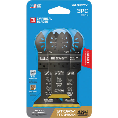 One Fit™ Storm™ Titanium Metal & Wood Blade Pack