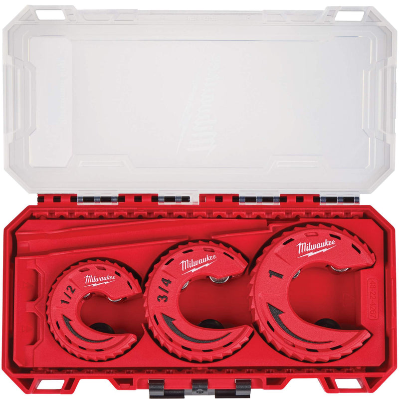 3-Piece Close Quarters Tubing Cutter Set, 1/2"/3/4"/1" Capacity