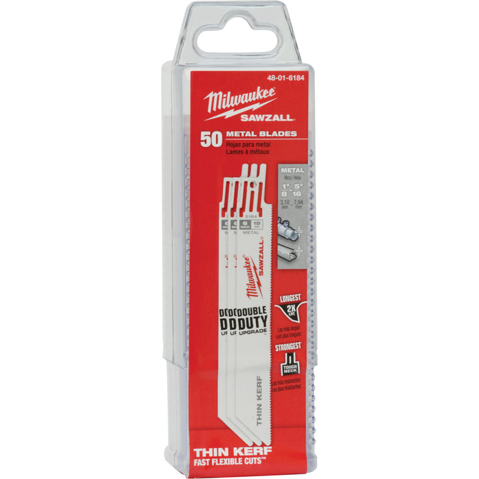 Sawzall® Reciprocating Saw Blades, Bi-Metal, 18 TPI, 6" L x 3/4" W