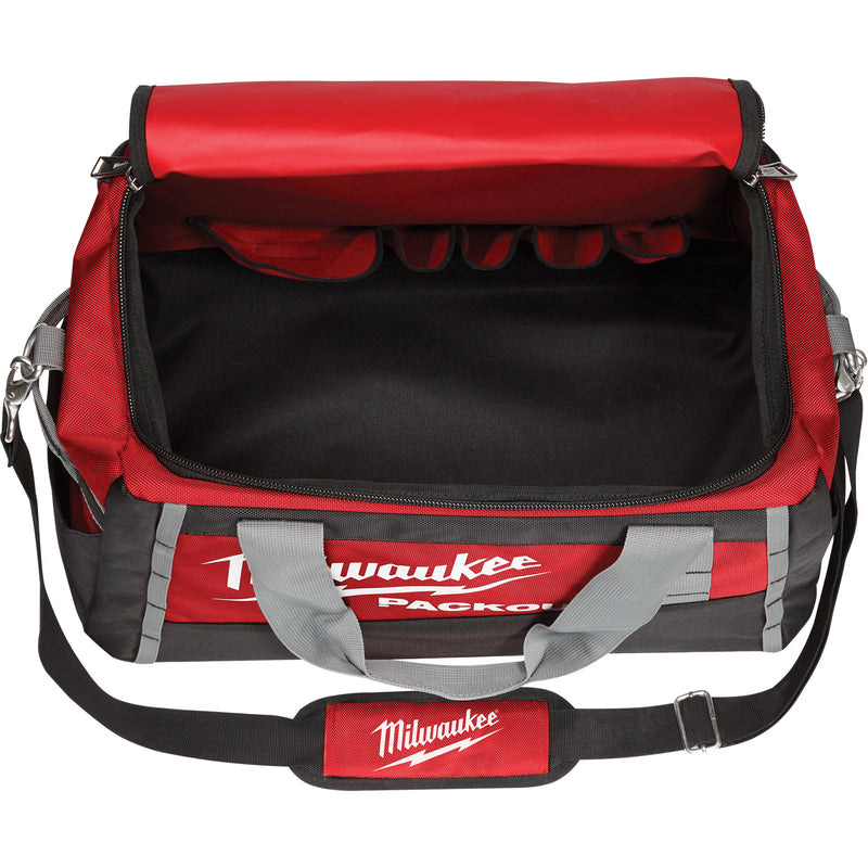 Packout™ Tool Bag, Ballistic Nylon, 8 Pockets, Black/Red