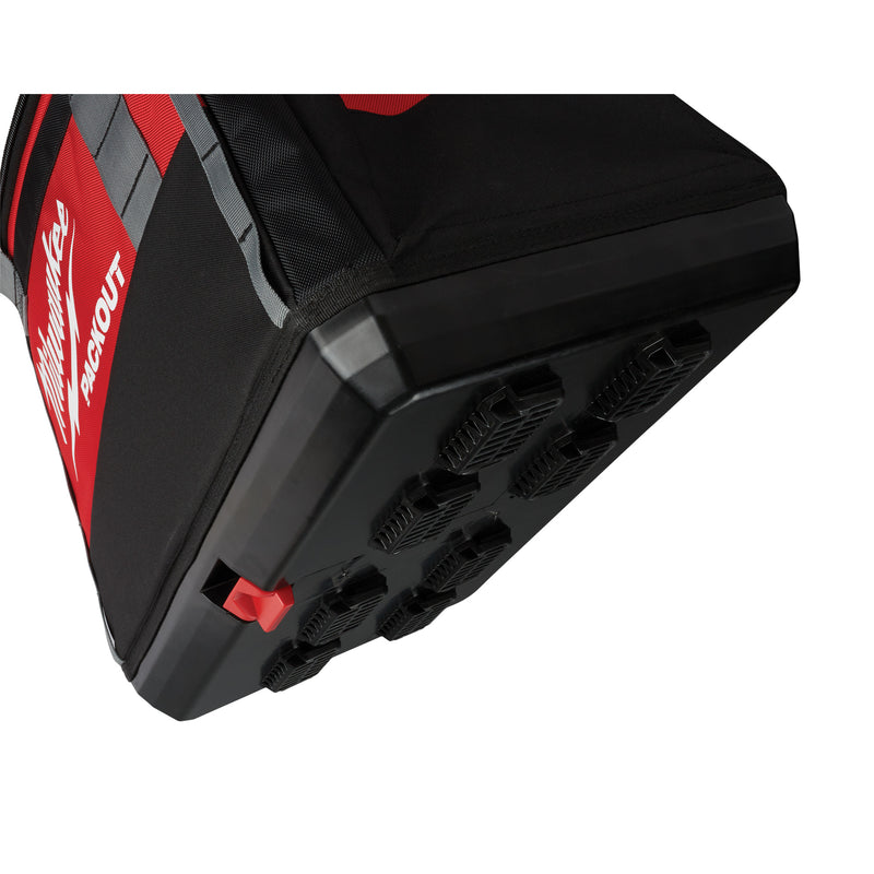 Packout™ Tool Bag, Ballistic Nylon, 8 Pockets, Black/Red