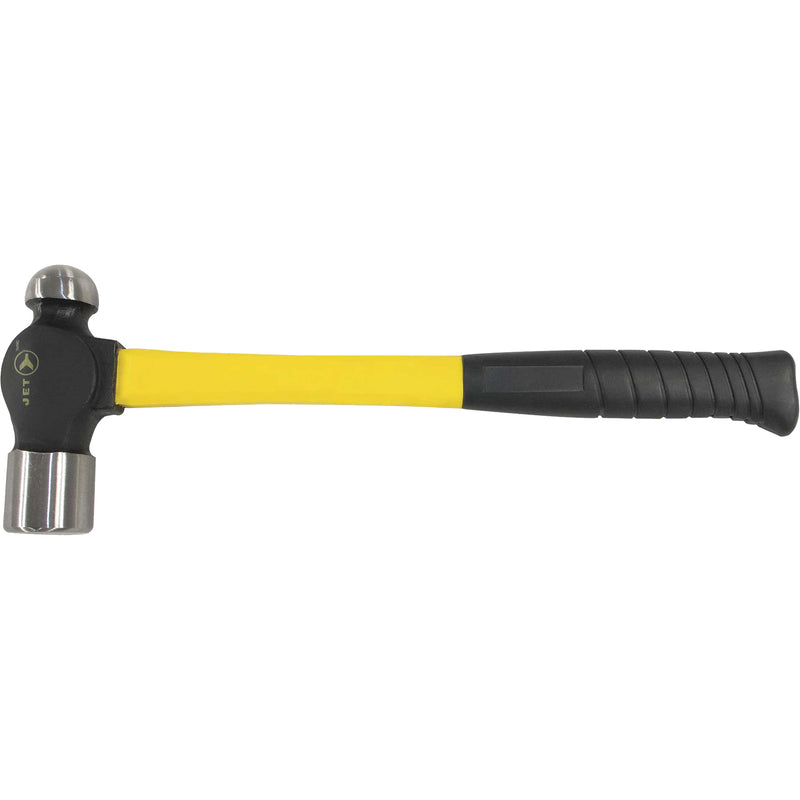 BP-16F Fibreglass Handle Ball Pein Hammer, 16 oz. Head Weight, Plain Face, Cushion Handle