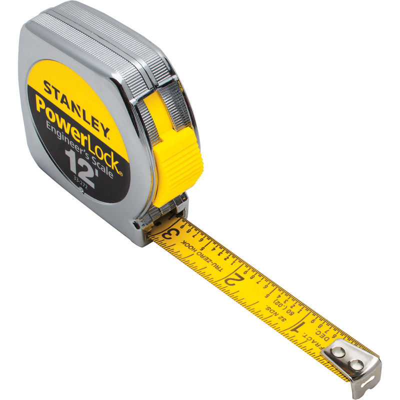 PowerLock® Tape Measure, 1/2" x 12', Imperial Graduations