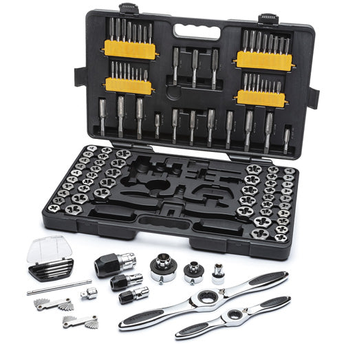 SAE/Metric Ratcheting Tap & Die Set