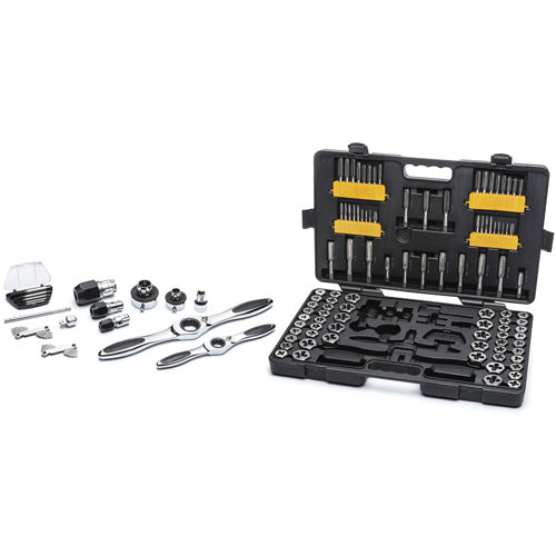 SAE/Metric Ratcheting Tap & Die Set