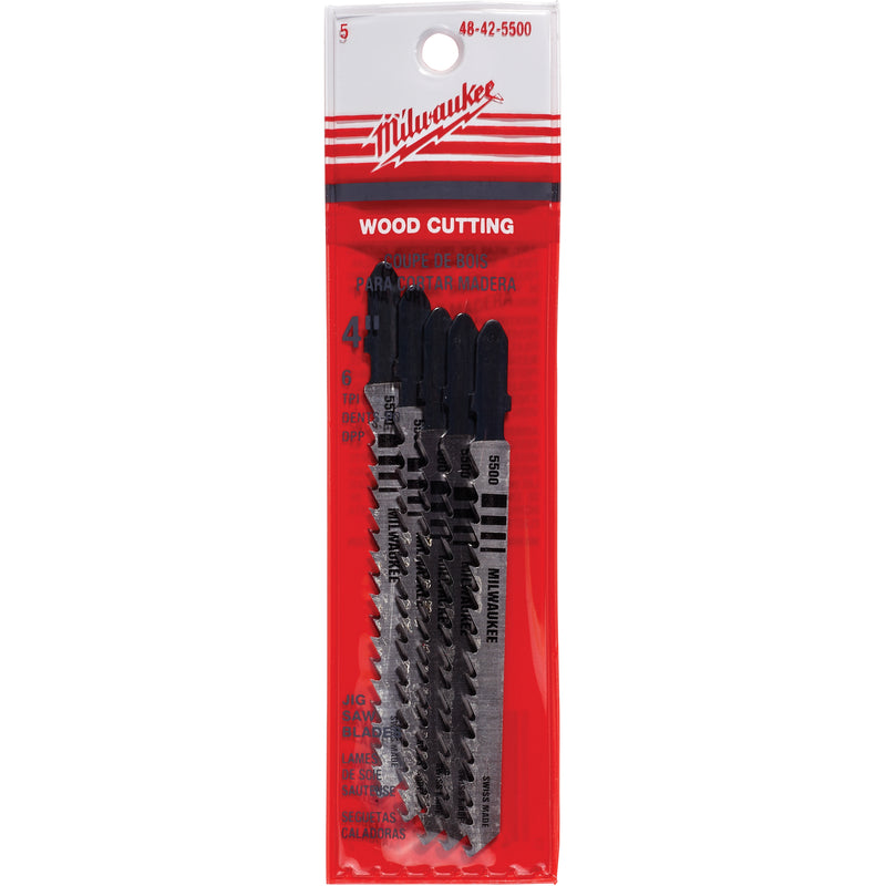 Jigsaw Blade, Bi-Metal, T-Shank, 4" L, 6 TPI